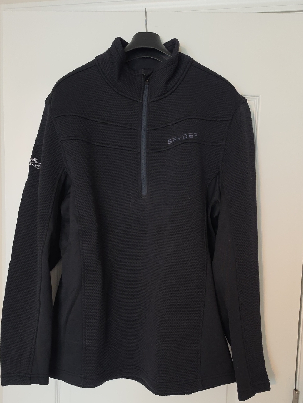 Spyder Men's Black Half-Zip Performance Pullover